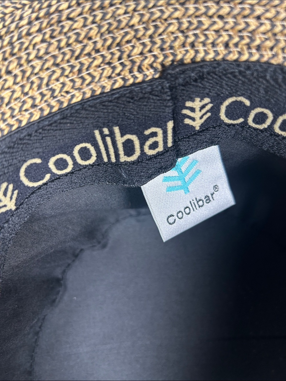 Coolibar “ Clara” Sun Hat Wide Brim Straw Sun Hat with Black Band UPF 50+ - Picture 7 of 14